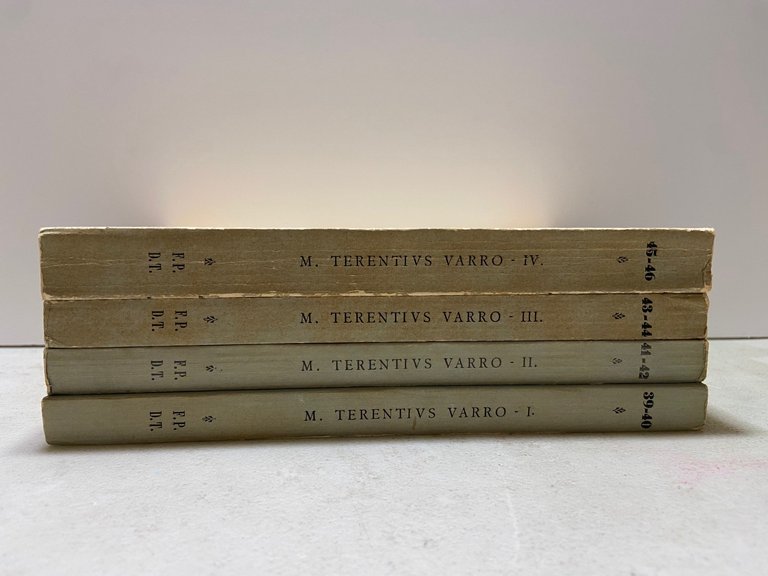 Terentius Varro,DE LINGUA LATINA,DE RE USTICA,DE GENTE POPULI ROMANI...,1965 | Immagine Gallery 2