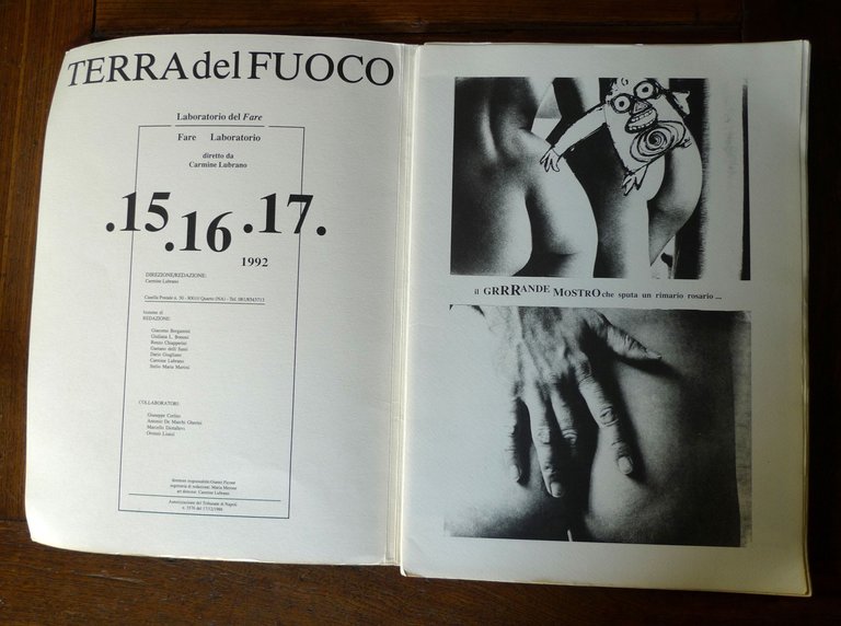 TERRA DEL FUOCO.Laboratorio del Fare 15•16•17 1992[poesia,Pignotti,Lara-Totino