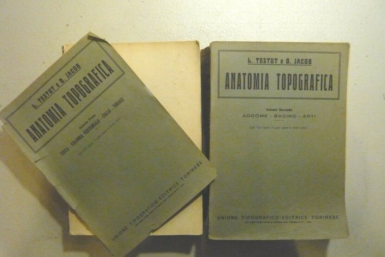 Testut Jacob, ANATOMIA TOPOGRAFICA (2 VOLL), Utet 1933