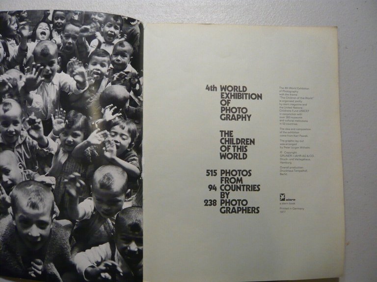 THE CHILDREN OF THIS WORLD, 1977[Unicef, catalogo fotografia