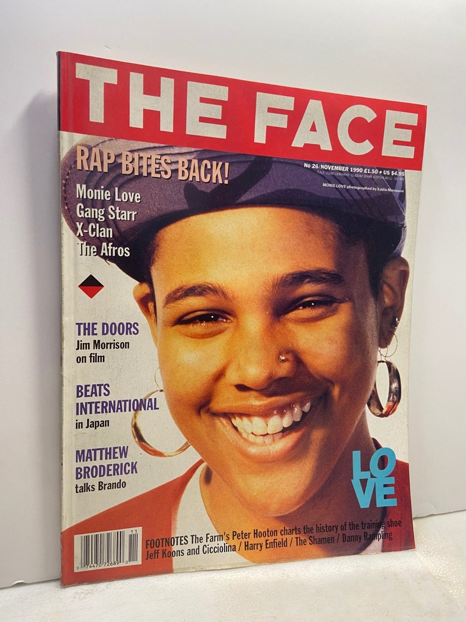 THE FACE MAGAZINE Nov.1990, N.26[Gang Starr,The doors,Matthew Broderick | Immagine principale