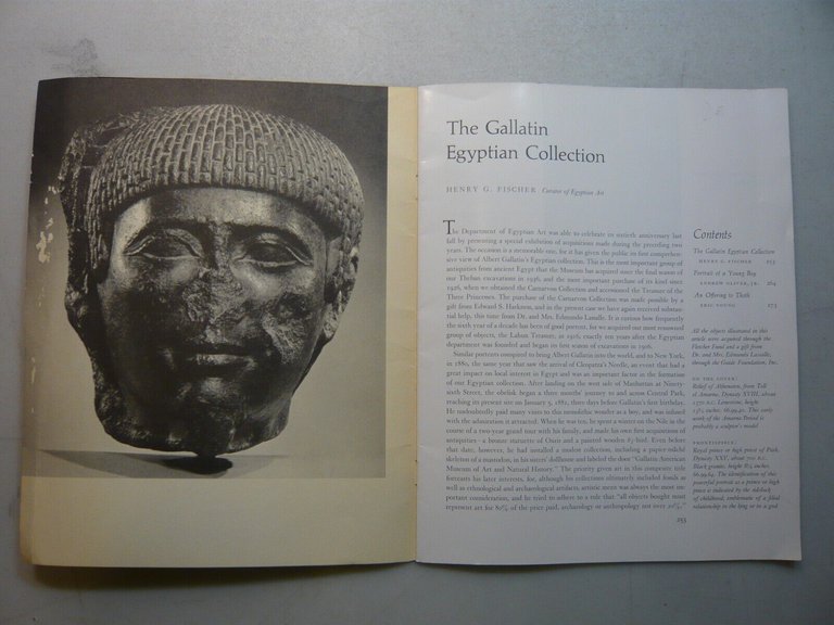 The Metropolitan Museum of Art Bulletin,THE GALLATIN EGYPTIAN COLLECTION, 1967