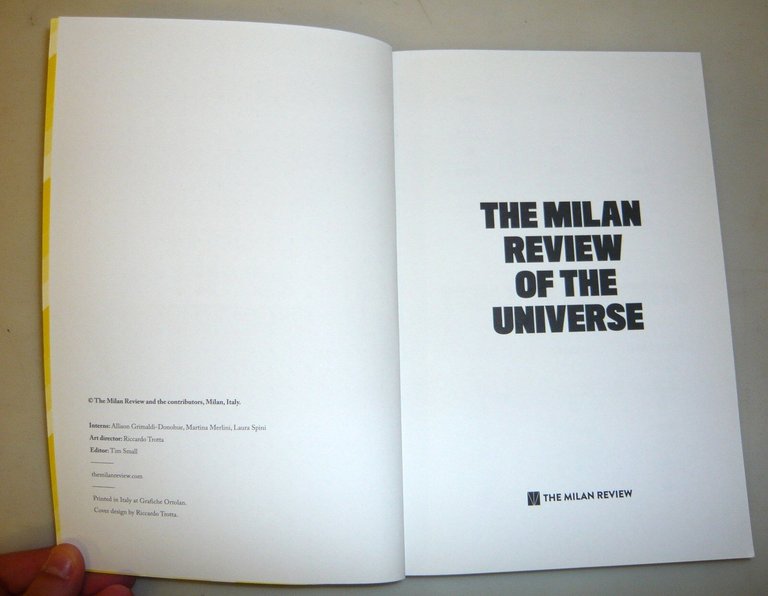 THE MILAN REVIEW OF THE UNIVERSE,2012[literary magazine,short stories,astrologia