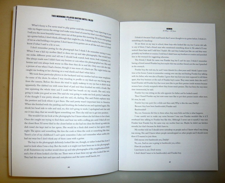 THE MILAN REVIEW OF THE UNIVERSE,2012[literary magazine,short stories,astrologia