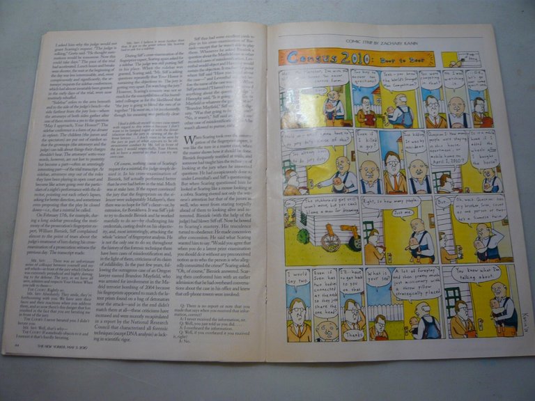 THE NEW YORKER.Magazine periodico settimanale,2010 [3 numeri