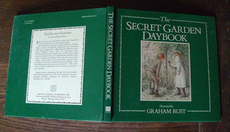 THE SECRET GARDEN DAYBOOK.ILLUSTRATED BY GRAHAM RUST,'88[giardino,illustrazioni
