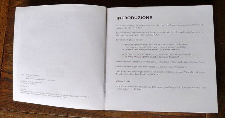 THE SHENKER METHOD.LESSONS 26-50.WRITTEN EX.WRITTEN EXERCISES,2005[CORSO INGLESE