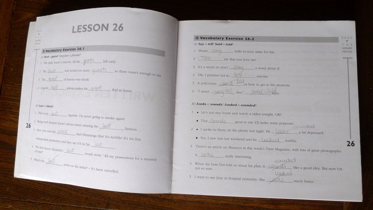 THE SHENKER METHOD.LESSONS 26-50.WRITTEN EX.WRITTEN EXERCISES,2005[CORSO INGLESE