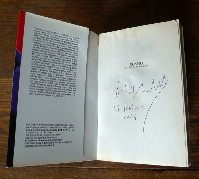 Theodore Sturgeon,LO SCRIGNO DELLE 15 PERLE,1999 Ed. NORD[COSMO,fantascienza