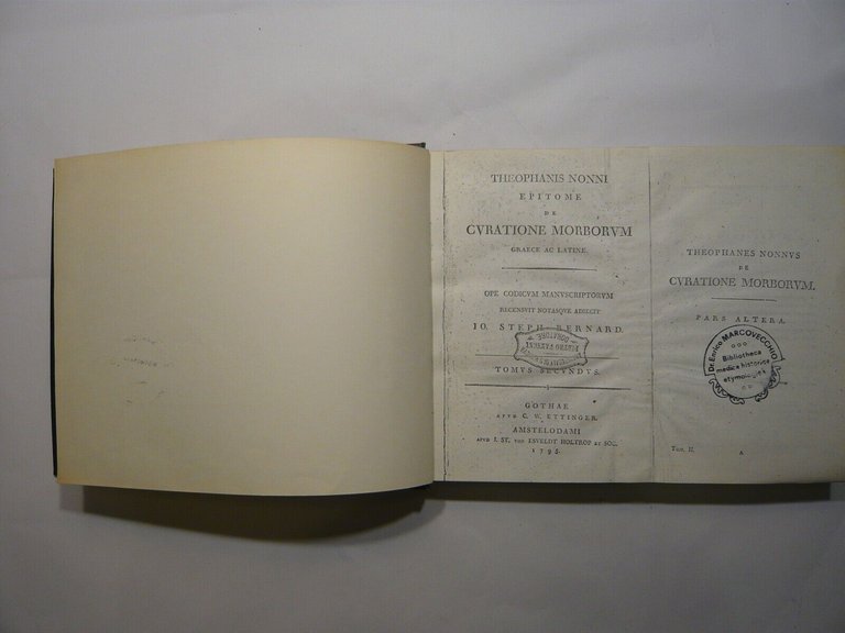Theophanes Nonnus COMPENDIUM TOTIUS ARTIS MEDICAE,1795[anastatica,medicina