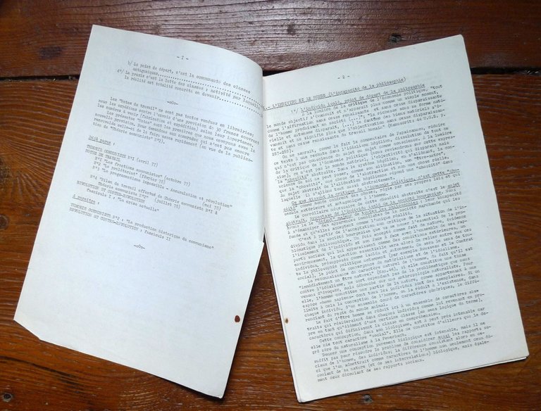 THEORIE COMMUNISTE.NOTES DE TRAVAIL.N.5 1978 Marseille[C.Charrier,comunismo