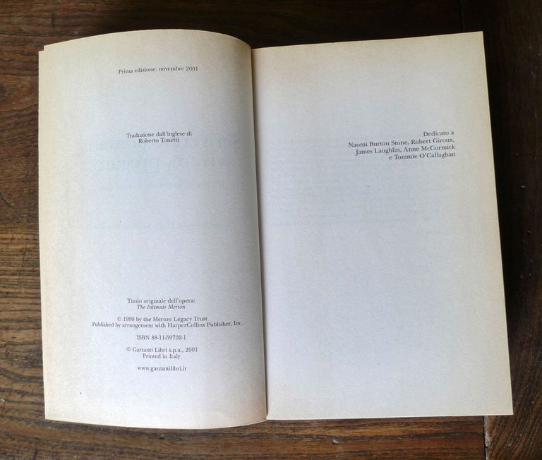 Thomas Merton,SCRIVERE È PENSARE,VIVERE,PREGARE,2001 Garzanti[autobiografia