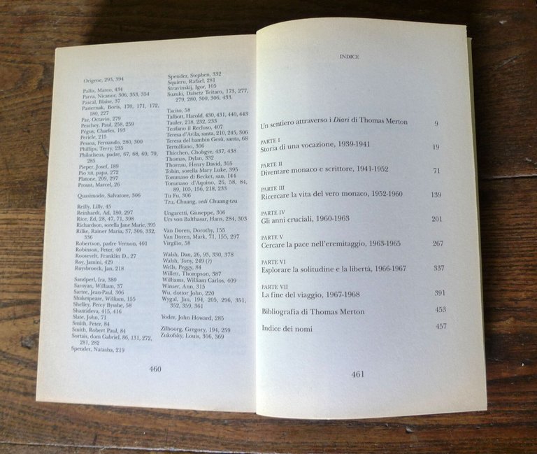Thomas Merton,SCRIVERE È PENSARE,VIVERE,PREGARE,2001 Garzanti[autobiografia