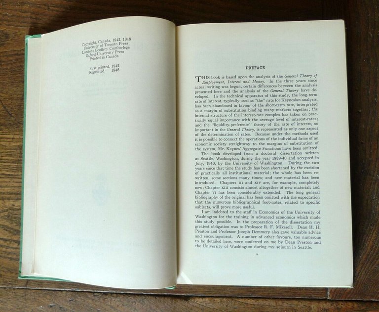 TIMLIN,KEYNESIAN ECONOMICS,1948 The University of Toronto Press[ECONOMIA,KEYNES