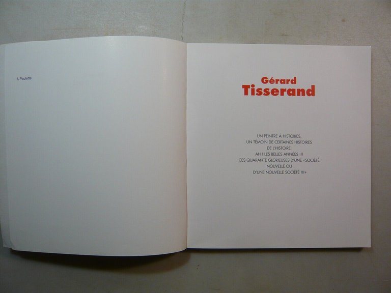 Tisserand,UN PEINTRE A L’INTERIEUR DE SON TEMPS,Jean Evrard, 1995