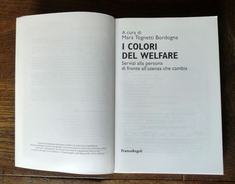 Tognetti Bordogna,IL COLORI DEL WELFARE,2004 FrancoAngeli[servizi alla persona