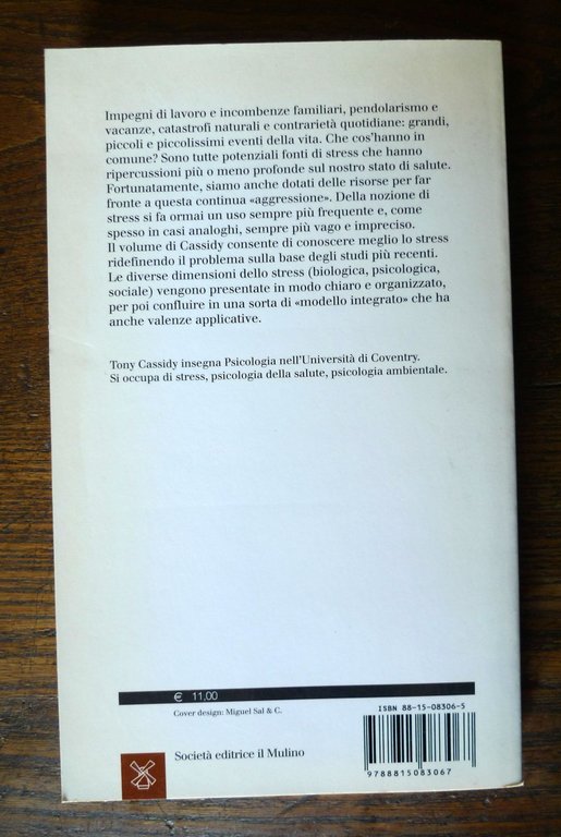 Tony Cassidy,STRESS E SALUTE,2002 il Mulino[psicologia | Immagine Gallery 2