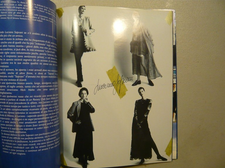 Tony Di Corica,LUCIANO SOPRANI. Percorsi di stile, 2001[MOda