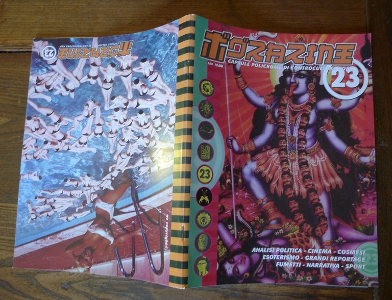 TORAZINE 23 1997.CAPSULE POLICROME DI CONTROCULTURA POP[underground,techno,rave