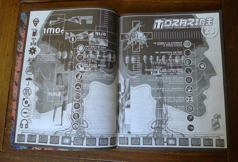 TORAZINE 23 1997.CAPSULE POLICROME DI CONTROCULTURA POP[underground,techno,rave