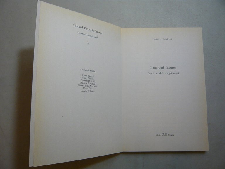 Torricelli,I MERCATI FUTURES,Bologna,1992