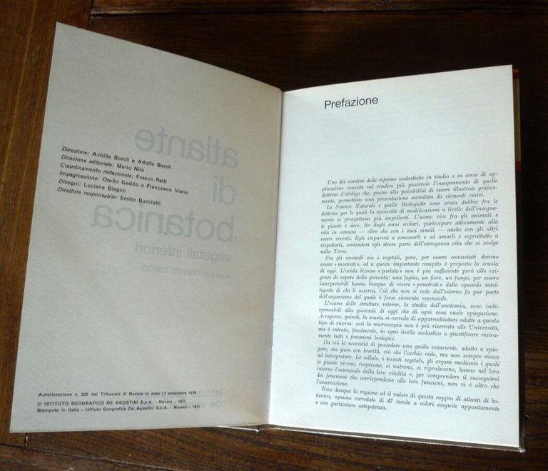 Tosco,ATLANTE DI BOTANICA.2voll. VEGETALI INFERIORI/SUPERIORI,1971 De Agostini