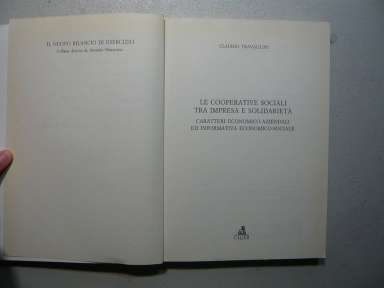 Travaglini,LE COOPERATIVE SOCIALI TRA IMPRESA E SOLIDARIETA’,Clueb 1997