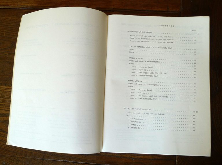 TSIPPI FLEISCHER,MUSIC FOR SMALL ENSEMBLE,1988[musica,spartiti,Israele