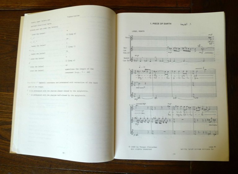TSIPPI FLEISCHER,MUSIC FOR SMALL ENSEMBLE,1988[musica,spartiti,Israele