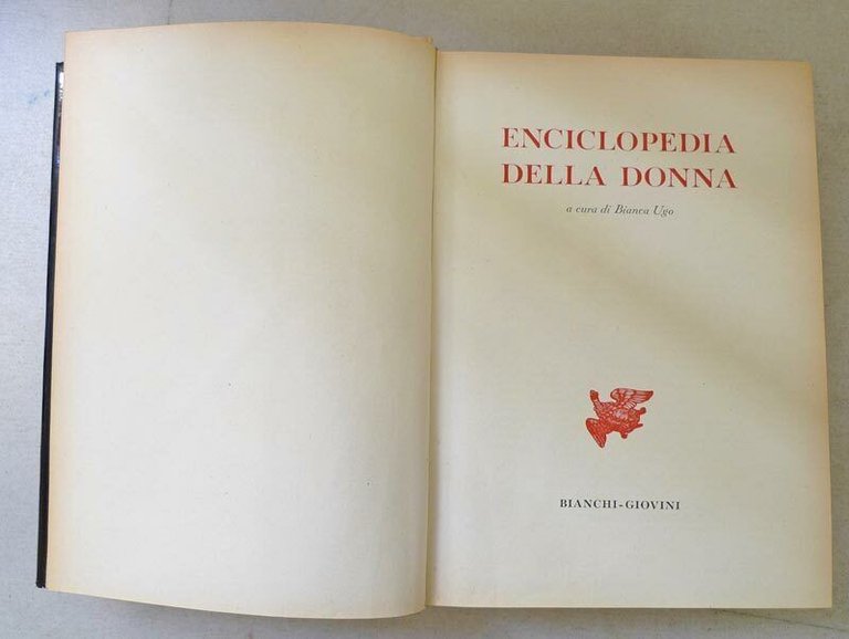 Ugo,ENCICLOPEDIA DELLA DONNA,1955 Bianchi Giovini