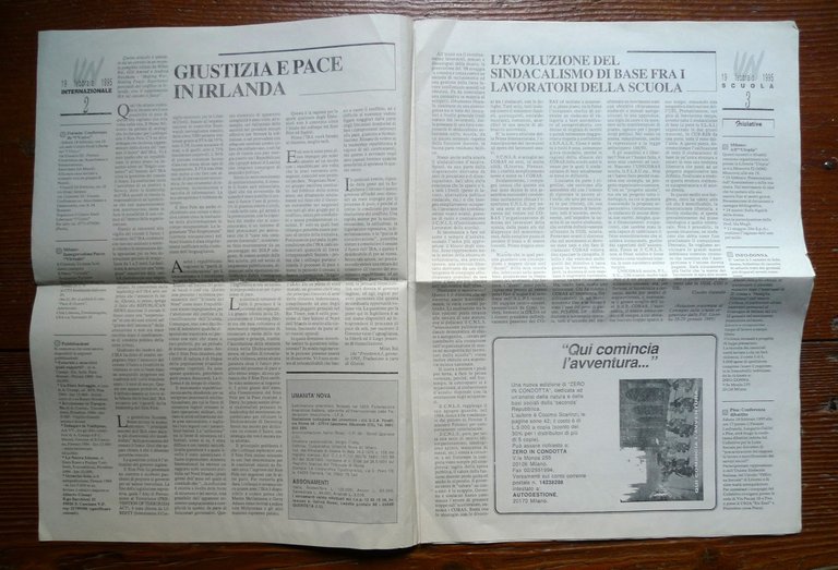 UMANITÀ NOVA.Settimanale anarchico.Anno 75 n.6 19 feb.1995[ANARCHIA | Immagine Gallery 2