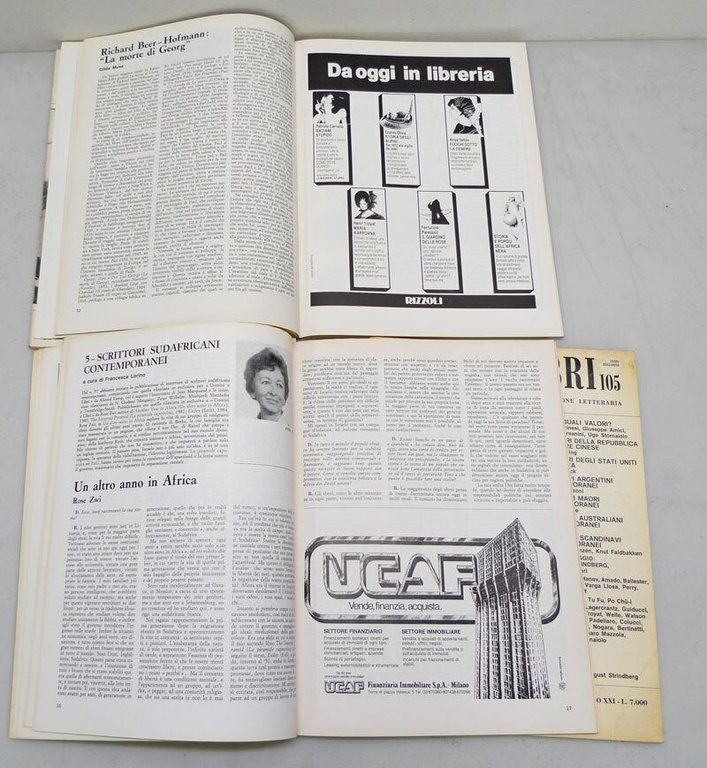 UOMINI E LIBRI.Annata 1985.Periodico illustrato[critica,informazione letteraria