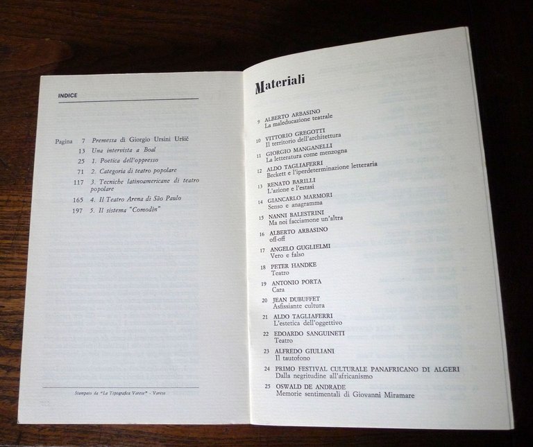 Ursic,AUGUSTO BOAL.IL TEATRO DEGLI OPPRESSI.TEORIA E TECNICA,1977 Feltrinelli