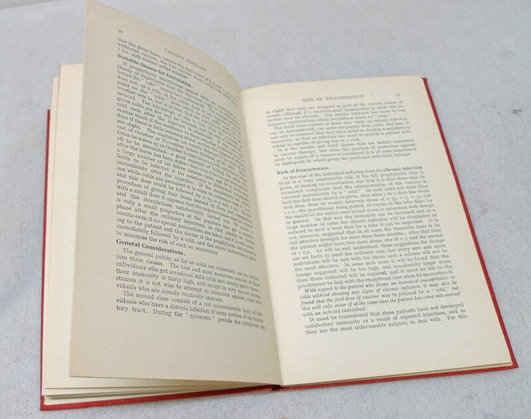 VACCINE THERAPY.THE PROPHYLAXIS OF BACTERIAL DISEASE,1931[medicina,vaccino