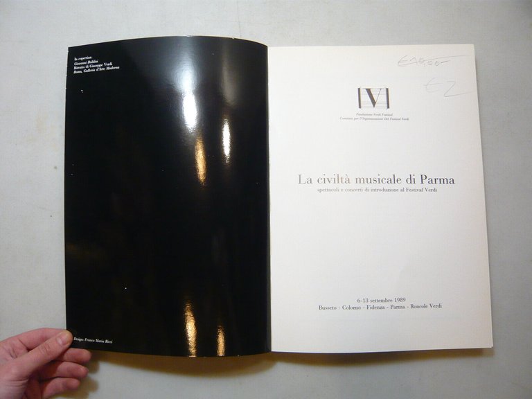 Verdi Festival,LA CIVILTÀ MUSICALE DI PARMA,Grafiche Step, Parma, 1989
