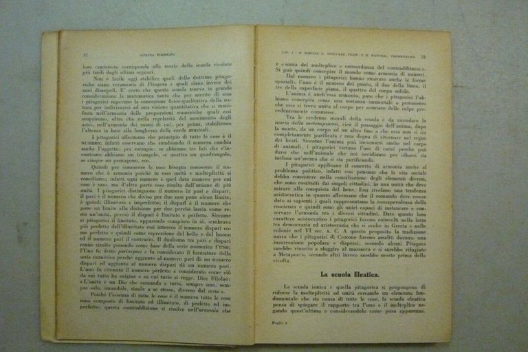 Verdolini,STORIA DELLA FILOSOFIA ad uso dei Licei,Rovigo 1953, prima edizione