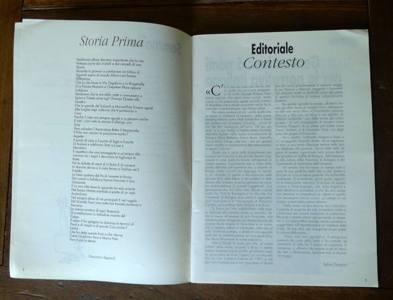 VERSODOVE.RIVISTA DI LETTERATURA 2 1995[Ballestra,Brizzi,Culicchia,Fois,Giorgi