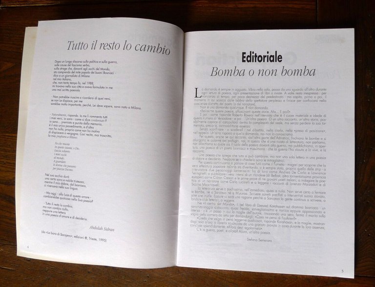 VERSODOVE.RIVISTA DI LETTERATURA 3 1995[Ferlinghetti,Roberto Roversi,fumetti