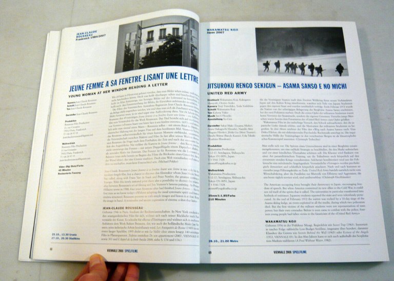 VIENNALE 08.Vienna international film festival,2008[catalogo mostra,cinema