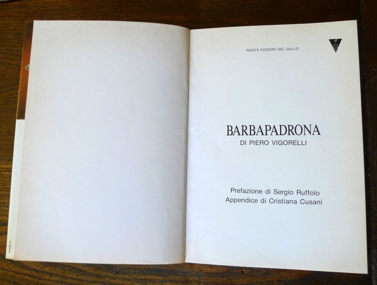 Vigorelli,BARBAPADRONA,'89 Ed.del Gallo[storia quotidiano LA REPUBBLICA,Scalfari