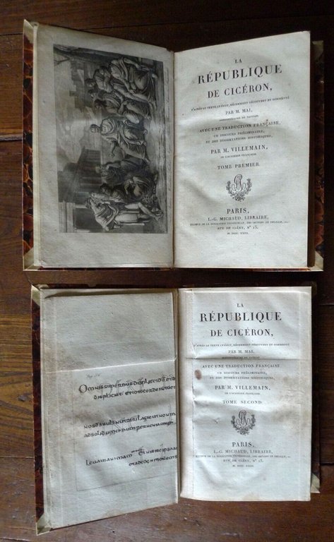 VILLEMAIN,LA REPUBLIQUE DE CICERON,1823 Michaud[Cicerone,DE RE PUBLICA