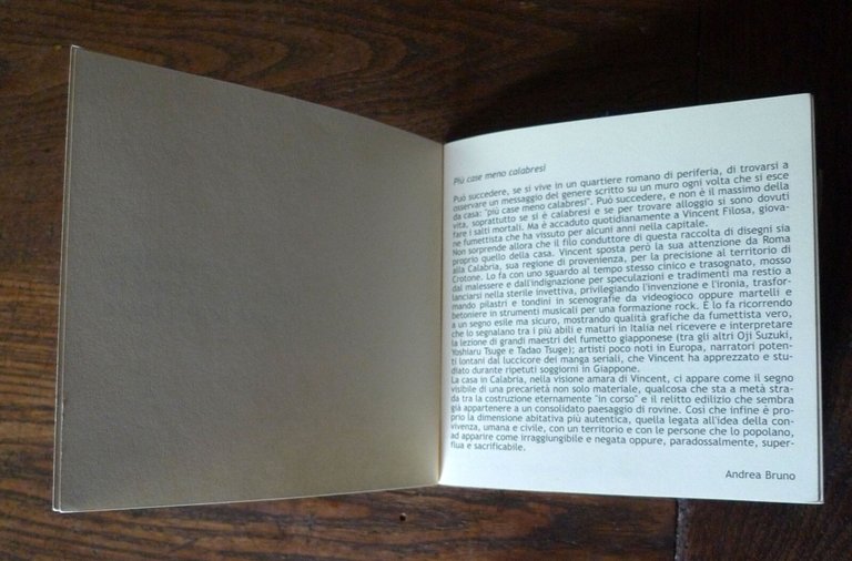 Vincent Filosa,UNA STORIA COME LE CASE SENZA TETTO,2009 RAM HOTEL[illustrazione