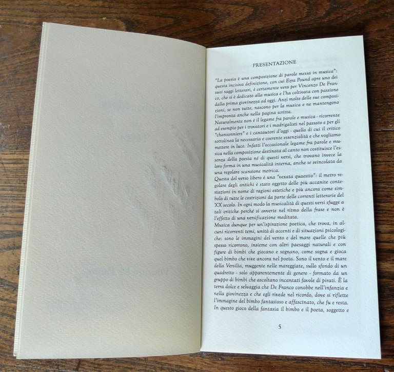 Vincenzo De Franco,VENTO,MARE E TERRA,2006[poesia contemporanea