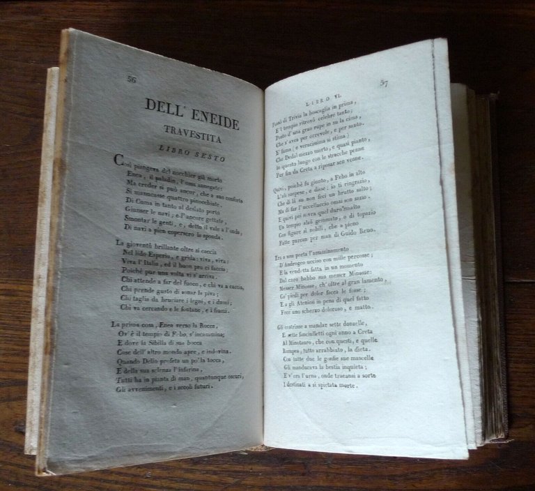 VIRGILIO,ENEIDE TRAVESTITA DI GIO.BATTISTA LALLI,1822 Gaspero Ricci,Firenze