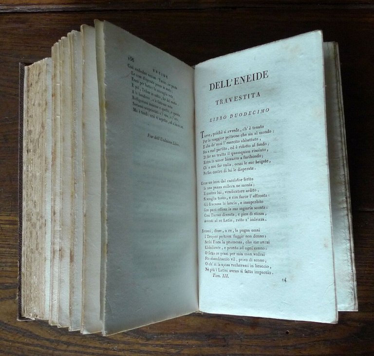 VIRGILIO,ENEIDE TRAVESTITA DI GIO.BATTISTA LALLI,1822 Gaspero Ricci,Firenze