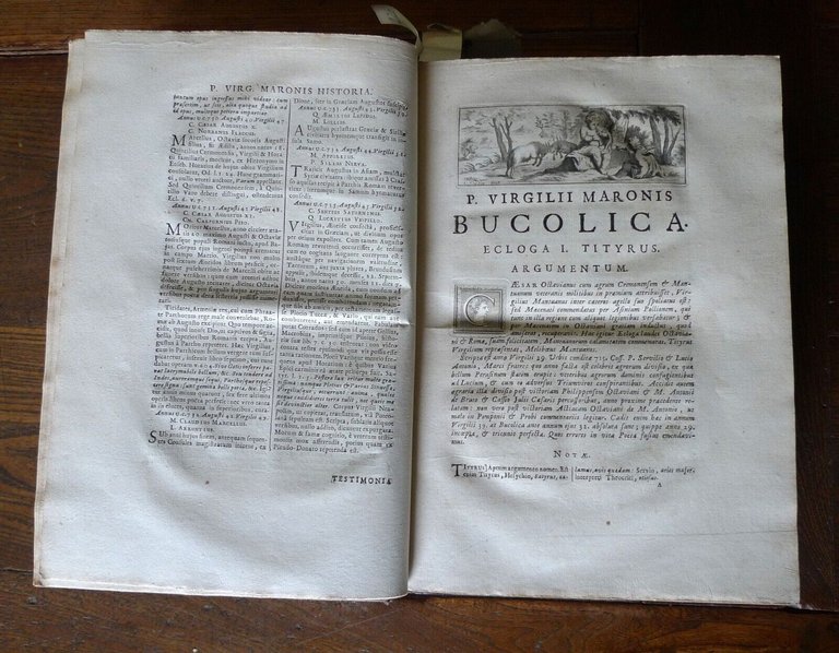 Virgilio,P.VIRGILII MARONIS OPERA,1722 BARBOU+INDEX VOCABULORUM[POESIA LATINA