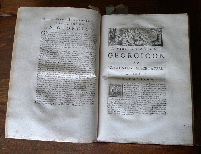 Virgilio,P.VIRGILII MARONIS OPERA,1722 BARBOU+INDEX VOCABULORUM[POESIA LATINA