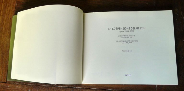 Virgilio Sieni,LA SOSPENSIONE DEL GESTO.Opere 2005_2008,Maschietto[DANZA