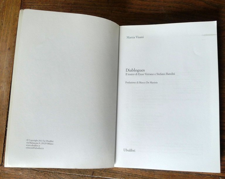 Visani,DIABLOGUES.IL TEATRO DI ENZO VETRANO E STEFANO RANDISI,2011 Ubulibri