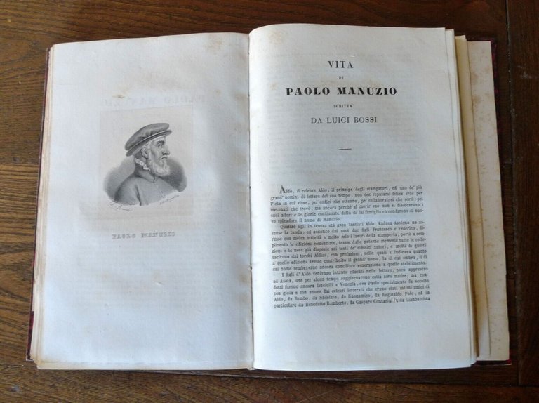VITE E RITRATTI DI ILLUSTRI ITALIANI,1844 Alla Volpe,Bologna[INCISIONI